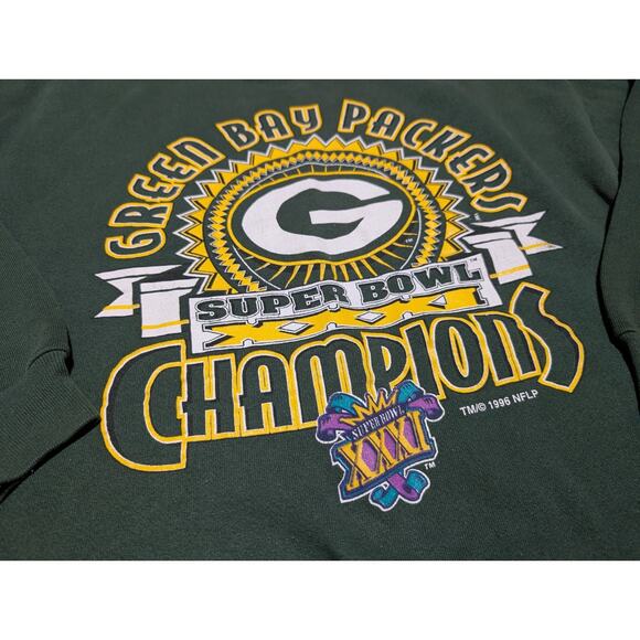 Vintage Green Bay Packers Super Bowl XXXI Champions Large NFL USA - Picture 2 of 8